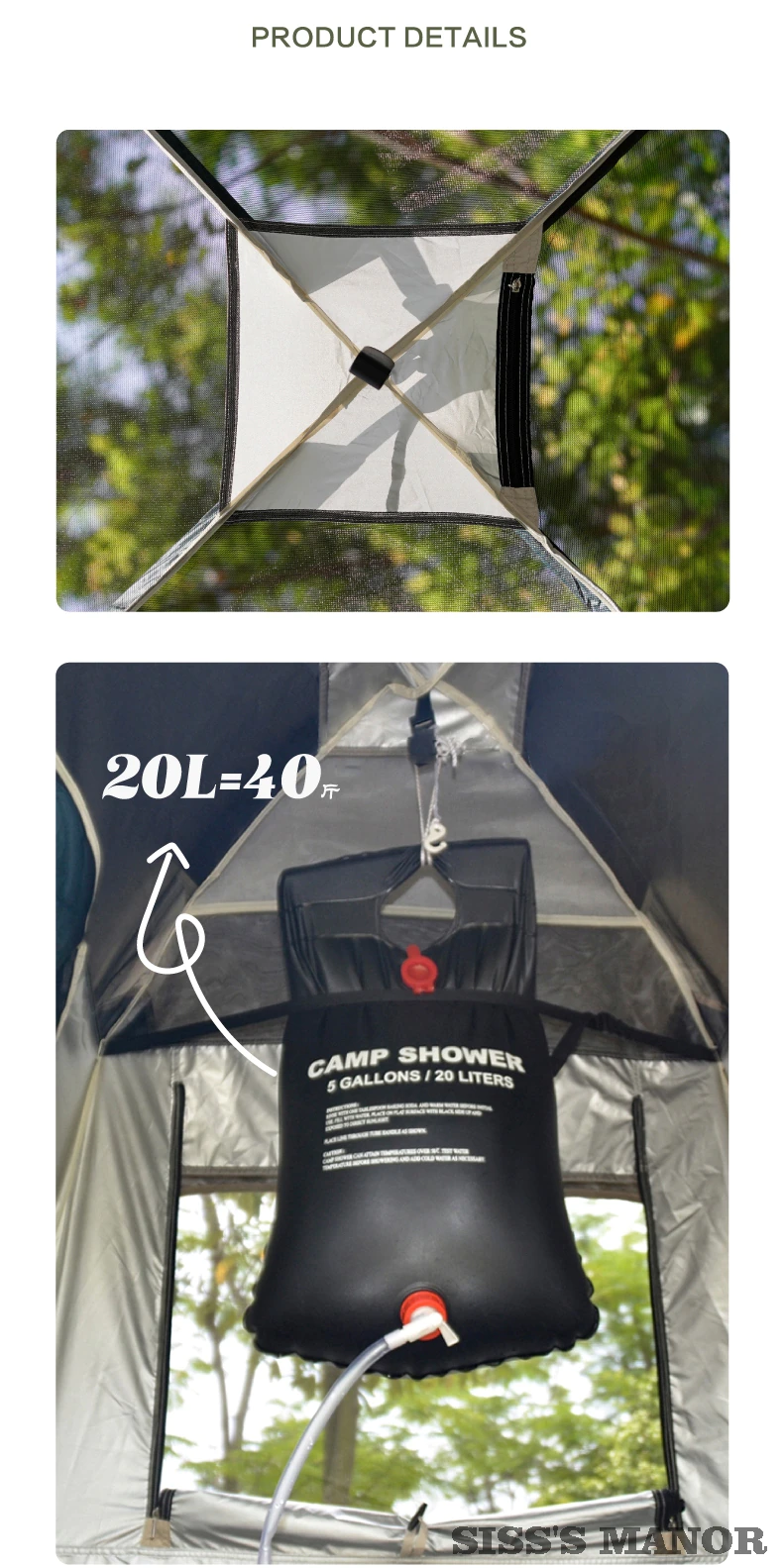 Cheap Goat Tents Vidalido Outdoor Strong Shower Tent Toilet Dressing Changing Room Movable WC Fishing Sunshade Multipurpose With Bottom PE Mat   